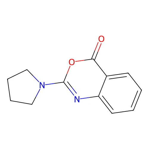 3,1-Benzoxazin-4-one, 2-(1-pyrrolidinyl)- structure