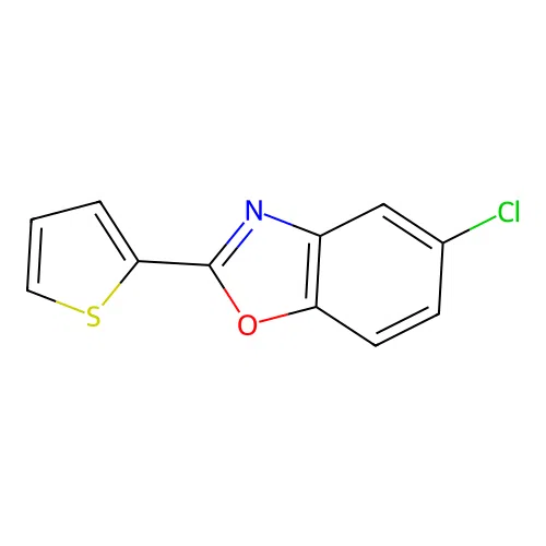 5-Chloro-2-(thiophen-2-yl)-1,3-benzoxazole structure