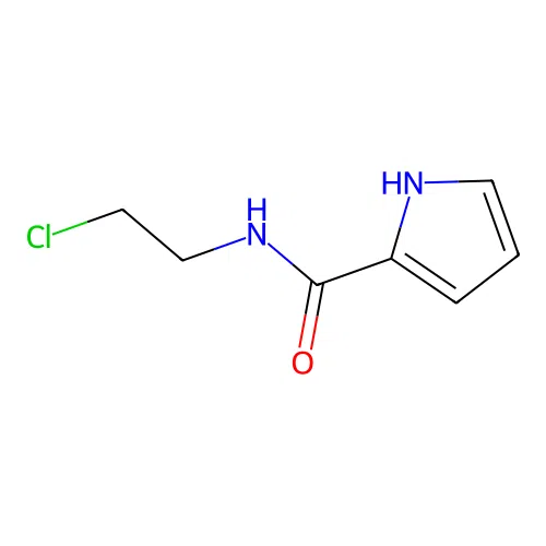 N-(2-chloroethyl)-1H-pyrrole-2-carboxamide structure