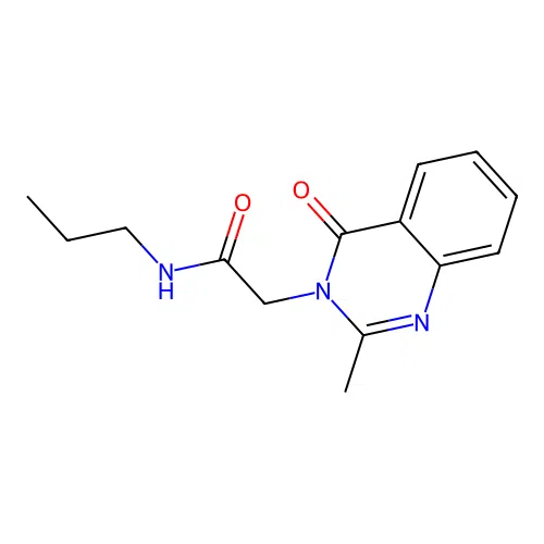 2-(2-methyl-4-oxoquinazolin-3(4H)-yl)-N-propylacetamide structure