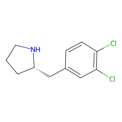 (S)-2-(3,4-dichlorobenzyl)pyrrolidine structure