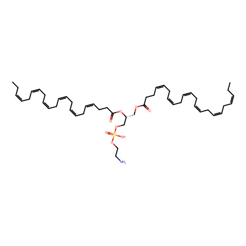 1,2-Didocosahexaenoyl-sn-glycero-3-phosphoethanolamine structure