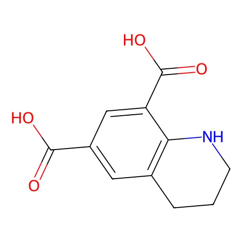 1,2,3,4-Tetrahydroquinoline-6,8-dicarboxylic acid structure