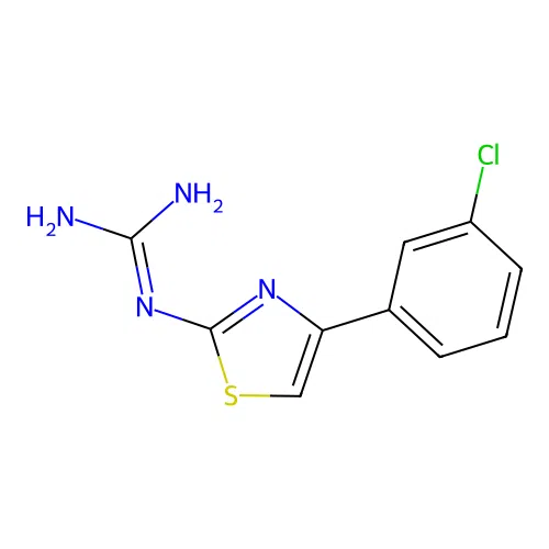 1-(4-(3-Chlorophenyl)thiazol-2-yl)guanidine structure