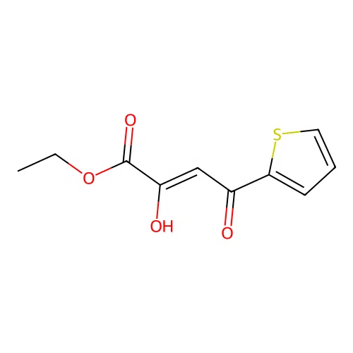ethyl (2Z)-2-hydroxy-4-oxo-4-(thiophen-2-yl)but-2-enoate structure