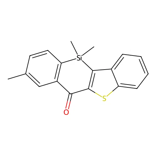2,5,5-trimethyl[1]benzosilino[3,2-b][1]benzothiophen-11(5H)-one structure