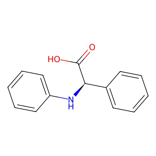 (2R)-2-phenyl-2-(phenylamino)acetic acid structure