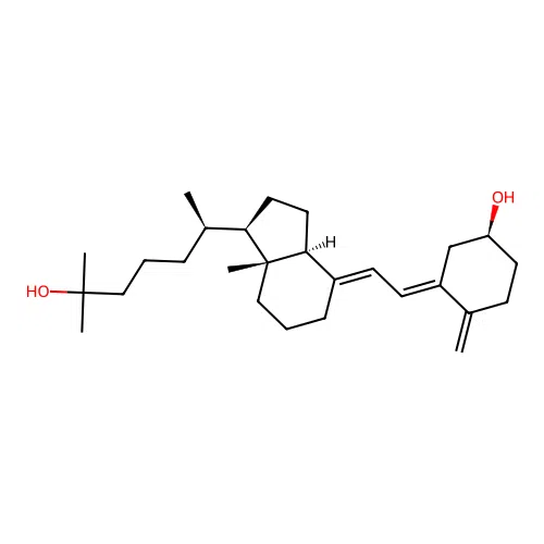 25-Hydroxycholecalciferol, 5-trans- structure