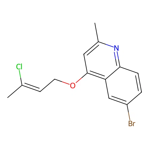 6-Bromo-4-(3-chlorobut-2-enoxy)-2-methylquinoline structure