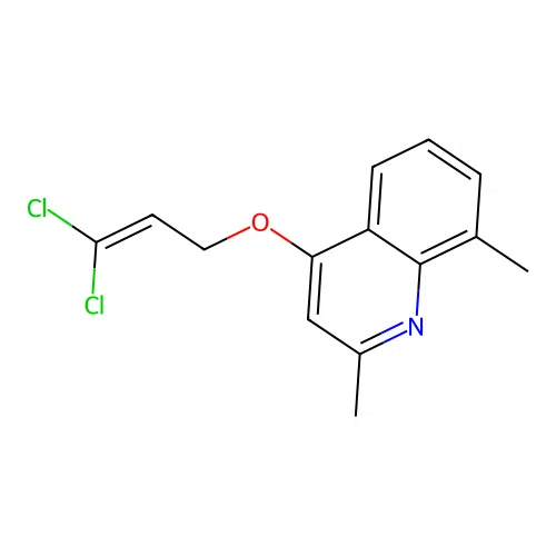4-[(3,3-Dichloroprop-2-en-1-yl)oxy]-2,8-dimethylquinoline structure