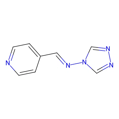 N-[(E)-pyridin-4-ylmethylidene]-4H-1,2,4-triazol-4-amine structure