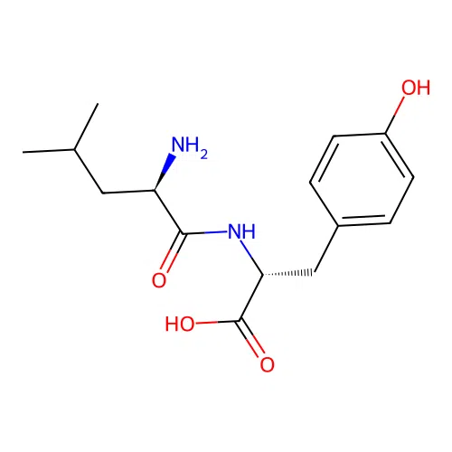 D-Leucyl-D-tyrosine structure