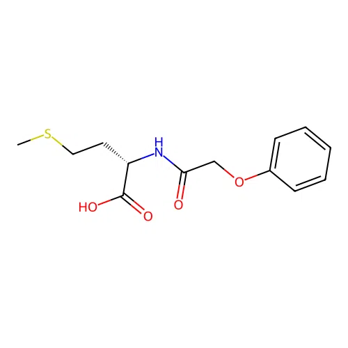 L-Methionine, N-(phenoxyacetyl)-(9CI) structure