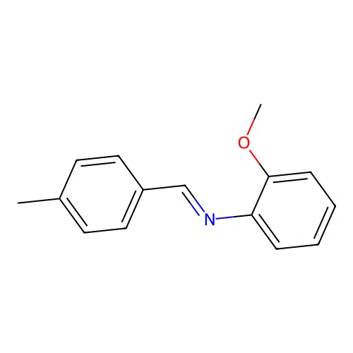 benzenamine, 2-methoxy-N-[(4-methylphenyl)methylene]- structure