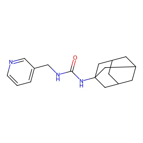 1-(Pyridin-3-ylmethyl)-3-tricyclo[3.3.1.1~3,7~]dec-1-ylurea structure