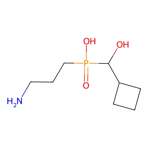 Phosphinic acid, (3-aminopropyl)(cyclobutylhydroxymethyl)- structure