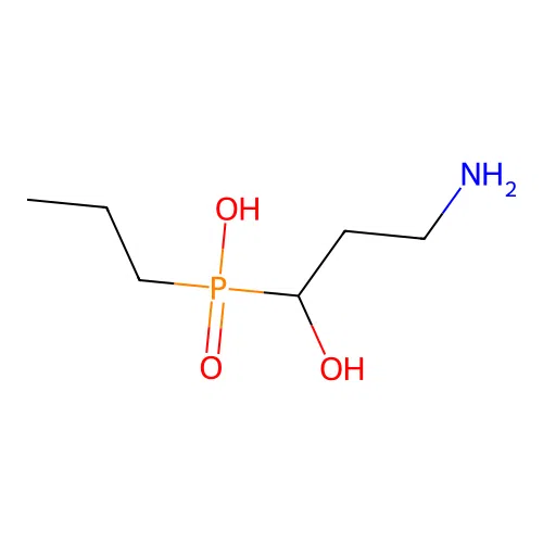 (3-Amino-1-hydroxypropyl)-propylphosphinic acid structure