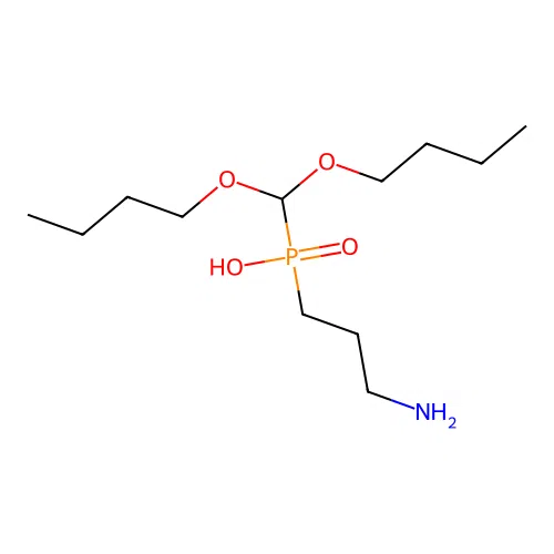 (3-Amino-propyl)-dibutoxymethyl-phosphinic acid structure