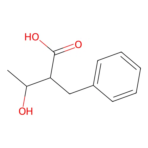 2-Benzyl-3-hydroxybutanoic acid structure