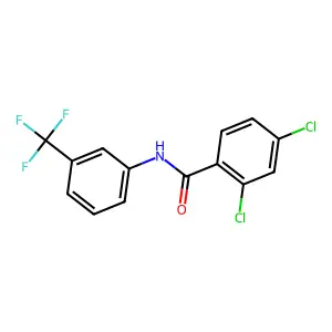 2,4-dichloro-N-[3-(trifluoromethyl)phenyl]benzamide structure
