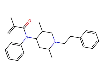N-(2,5-Dimethyl-1-(2-phenylethyl)-4-piperidinyl)-2-methyl-N-phenyl-2-propenamide structure