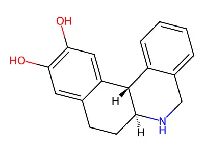 5,6,6a,7,8,12b-Hexahydrobenzo[a]phenanthridine-10,11-diol structure