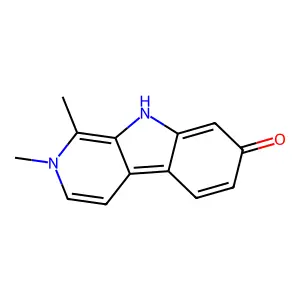 1,2-Dimethyl-9H-pyrido(3,4-b)indol-7-one structure
