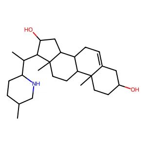 16,28-Secosolanid-5-ene-3,16-diol, (3beta,16alpha,25beta)- structure