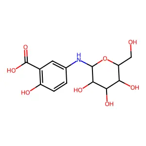 N-Glucopyranosyl-5-aminosalicylic acid structure