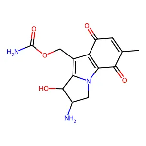 cis-2,7-Diamino-1-hydroxymitosene structure