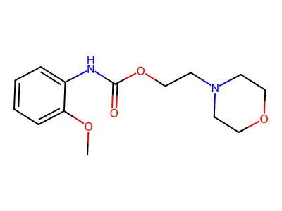 2-morpholinoethyl N-(2-methoxyphenyl)carbamate structure