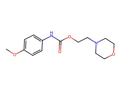 2-Morpholinoethyl N-(4-methoxyphenyl)carbamate structure