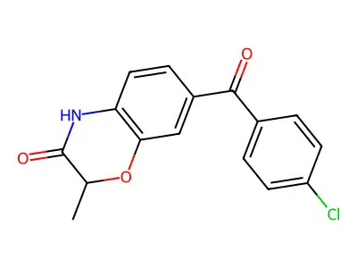 (4-Chlorophenyl)(3-hydroxy-2-methyl-2H-1,4-benzoxazin-7-yl)methanone structure