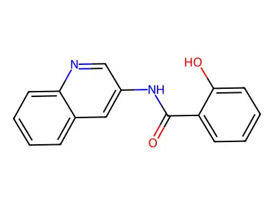 Benzamide, 2-hydroxy-N-3-quinolinyl- structure