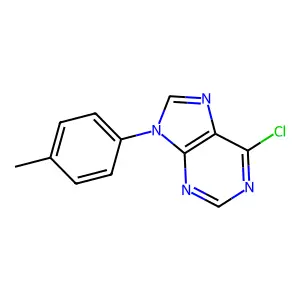 6-chloro-9-(p-tolyl)-9H-purine structure
