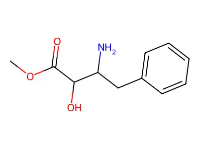 Methyl 3-amino-2-hydroxy-4-phenylbutanoate structure