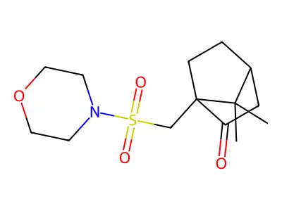 7,7-Dimethyl-1-(morpholine-4-sulfonylmethyl)-bicyclo[2.2.1]heptan-2-one structure