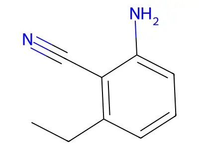2-Amino-6-ethylbenzonitrile structure