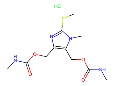 Carmethizole hydrochloride structure