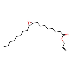 Oxiraneoctanoic acid, 3-octyl-, 2-propenyl ester structure