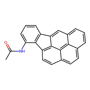 Acetamide, N-indeno(1,2,3-cd)pyren-12-yl- structure
