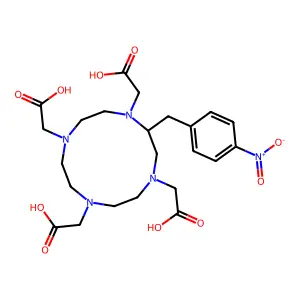 Nitrobenzyl-DOTA structure