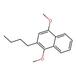 2-Butyl-1,4-dimethoxynaphthalene structure