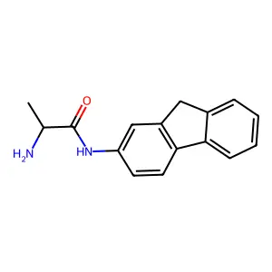 Propanamide, 2-amino-N-9H-fluoren-2-yl-, (2S)- structure