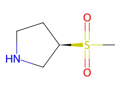 3-(Methylsulfonyl)pyrrolidine structure