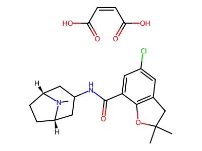Zatosetron (maleate) structure
