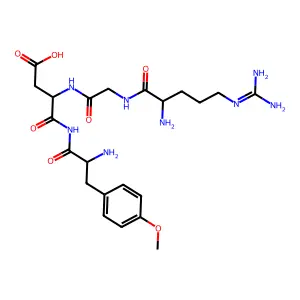Arginine-glycine-aspartate-O-methyltyrosine amide structure