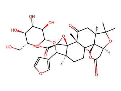 Limonin17-beta-D-glucopyranoside structure