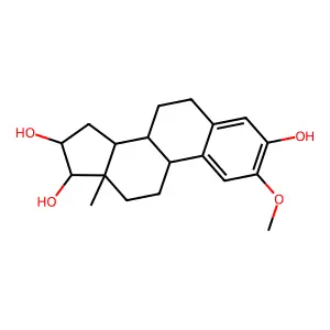 (16alpha,17beta)-2-Methoxyestra-1,3,5(10)-triene-3,16,17-triol structure