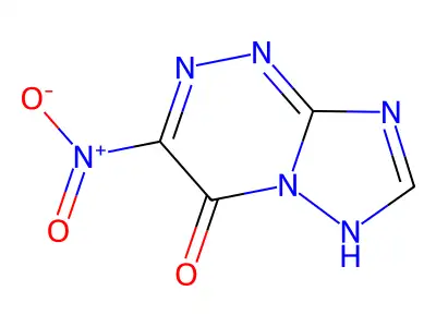 1,2,4-Triazolo(5,1-c)(1,2,4)triazine, 4,7-dihydro-6-nitro-7-oxo- structure